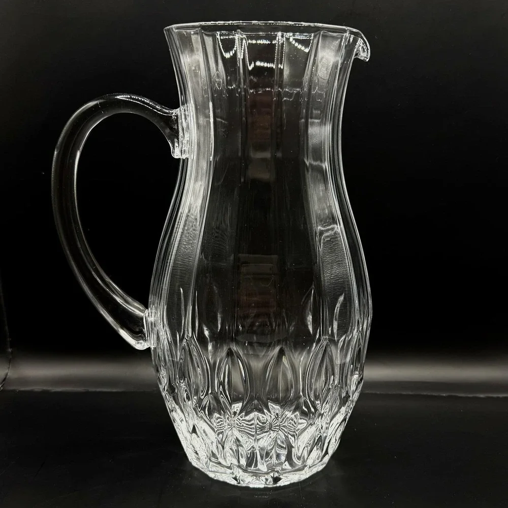 Cristal d'Arques Bretagne Crystal Pitcher 24% Lead France 56oz‎ 9.5